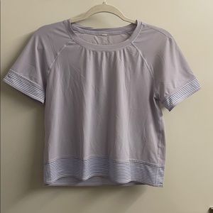 Lululemon Stripe in Stride Short Sleeve